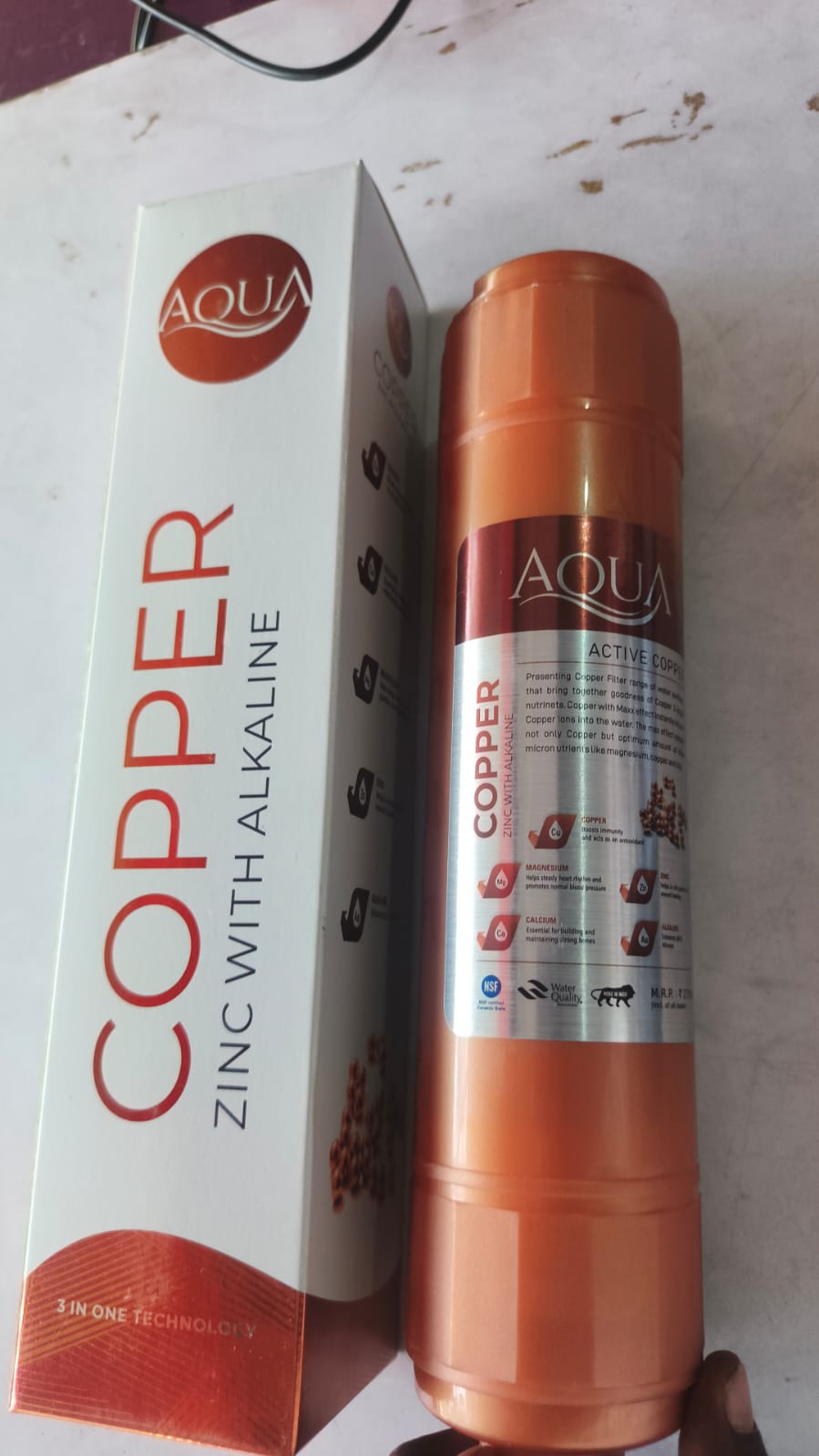 Aqua Copper Zinc with Alkaline — Aqua Copper Zinc Alkaline RO spare part